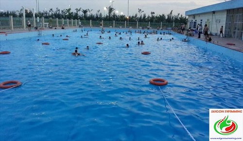 View hồ bơi Khu chế xuất Tân Thuận quận 7